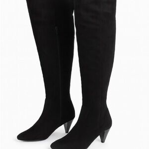 Comfortview Black Over the Knee Boots